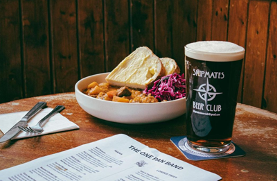 Pint of Beer with Bowl of Scouse