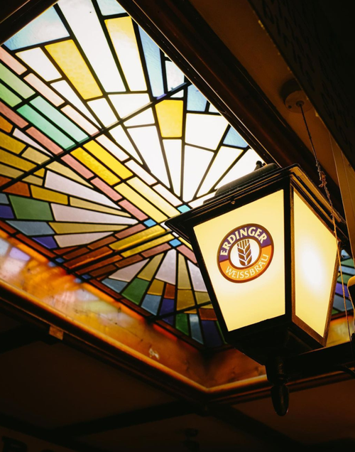Art Deco Skylight and Erdinger Lamp